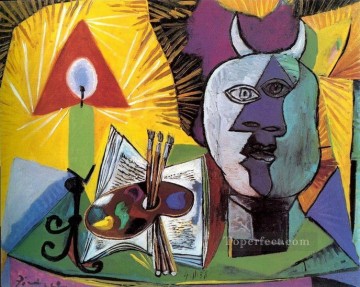 Vela paleta Tete Minotaure 1938 cubismo Pablo Picasso Pinturas al óleo